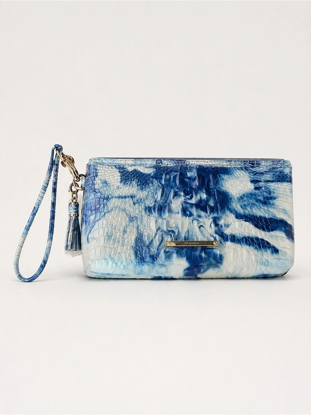 BRAHMIN DAISY LUXURY LEATHER WRISTLET • NWT CONDITION